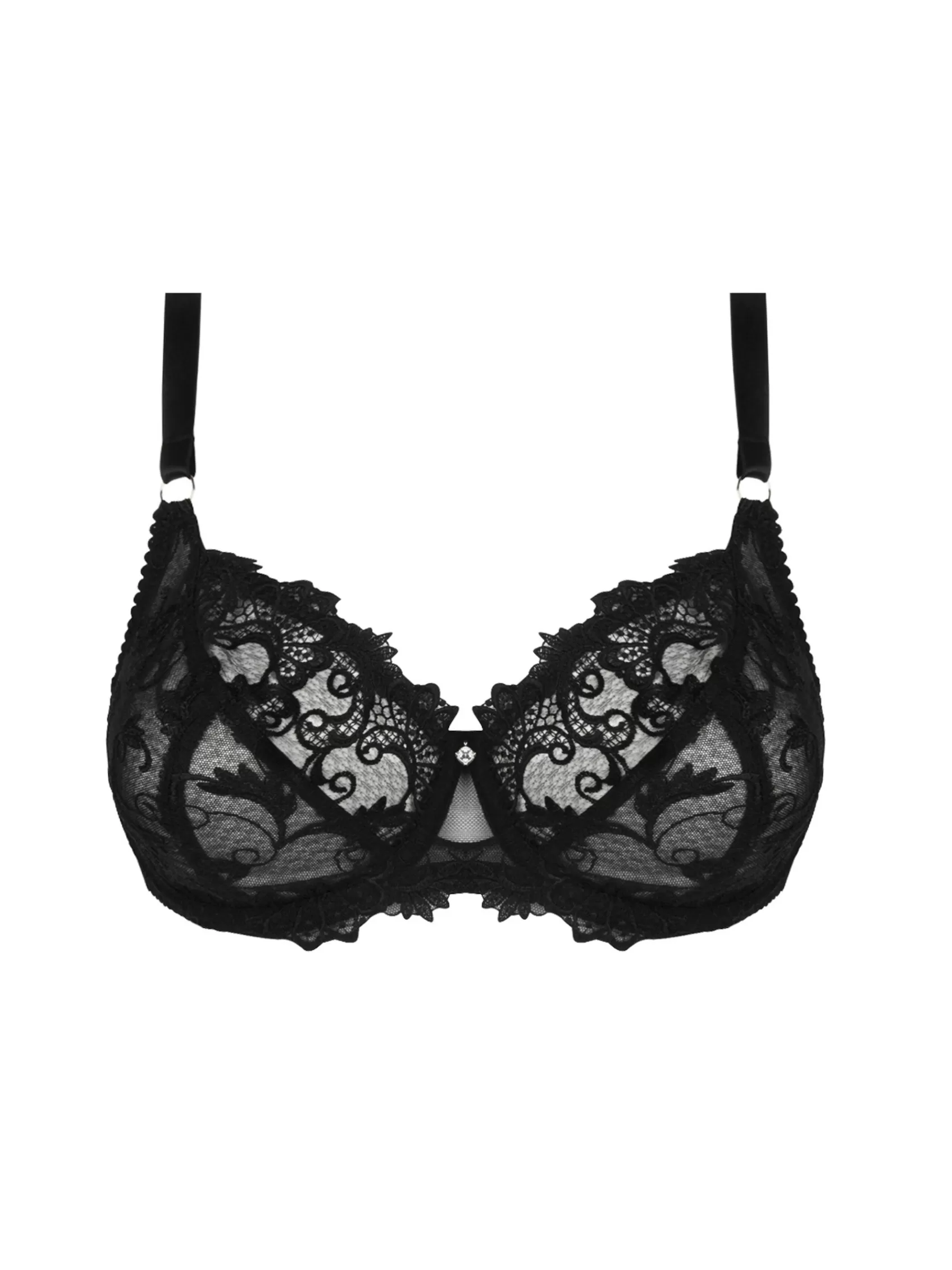 Lise Charmel Demi-Cups | E To H Cups^DRESSING FLORAL Noir