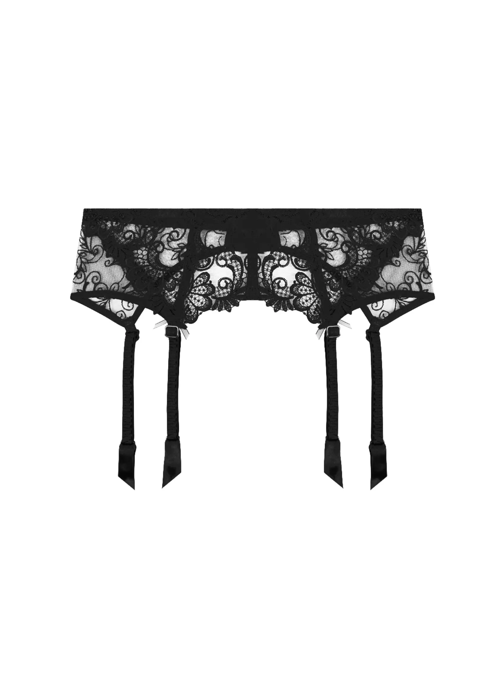 Lise Charmel Suspender Belts^DRESSING FLORAL Noir