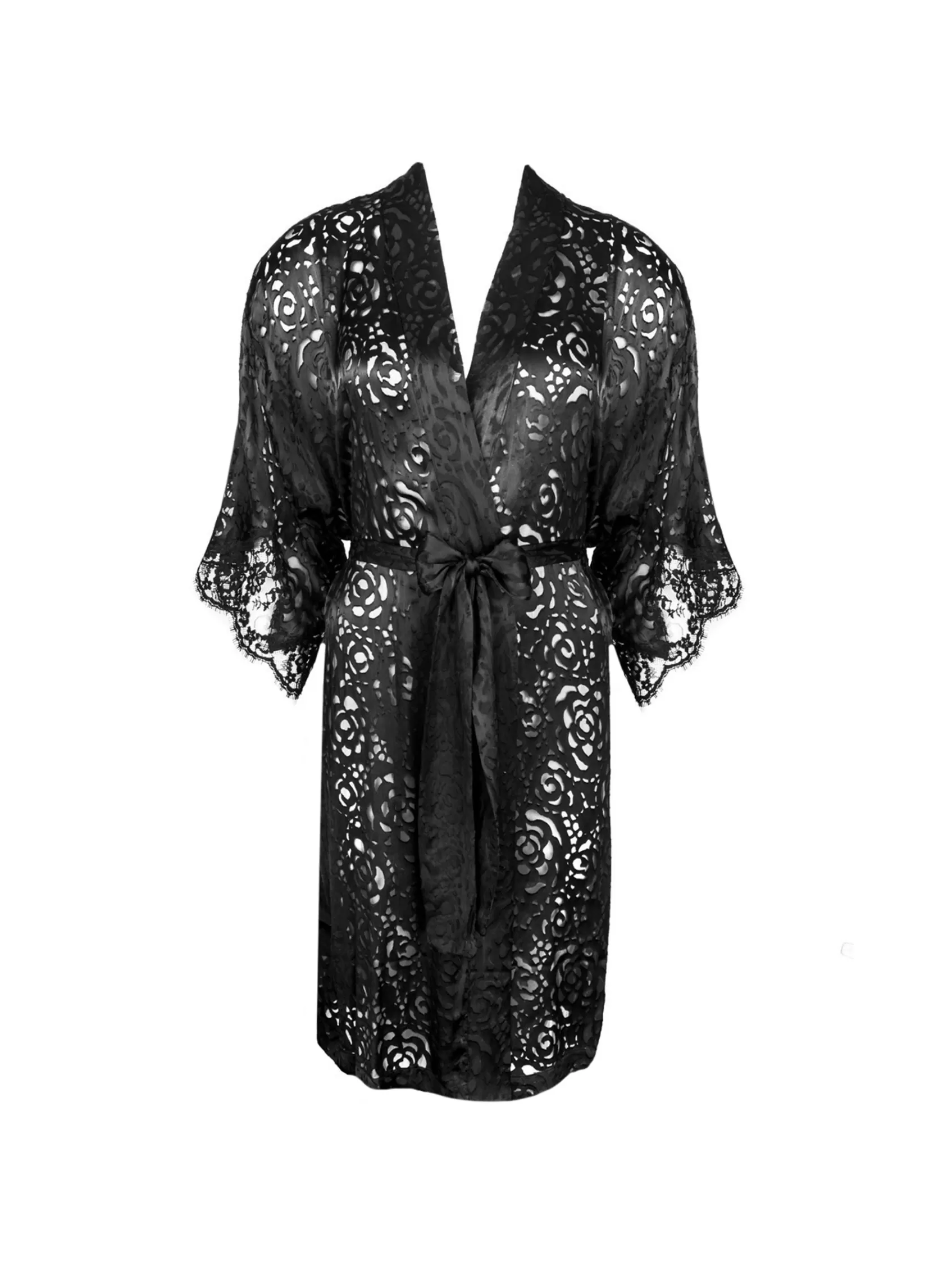 Lise Charmel Negligees^DRESSING FLORAL Noir