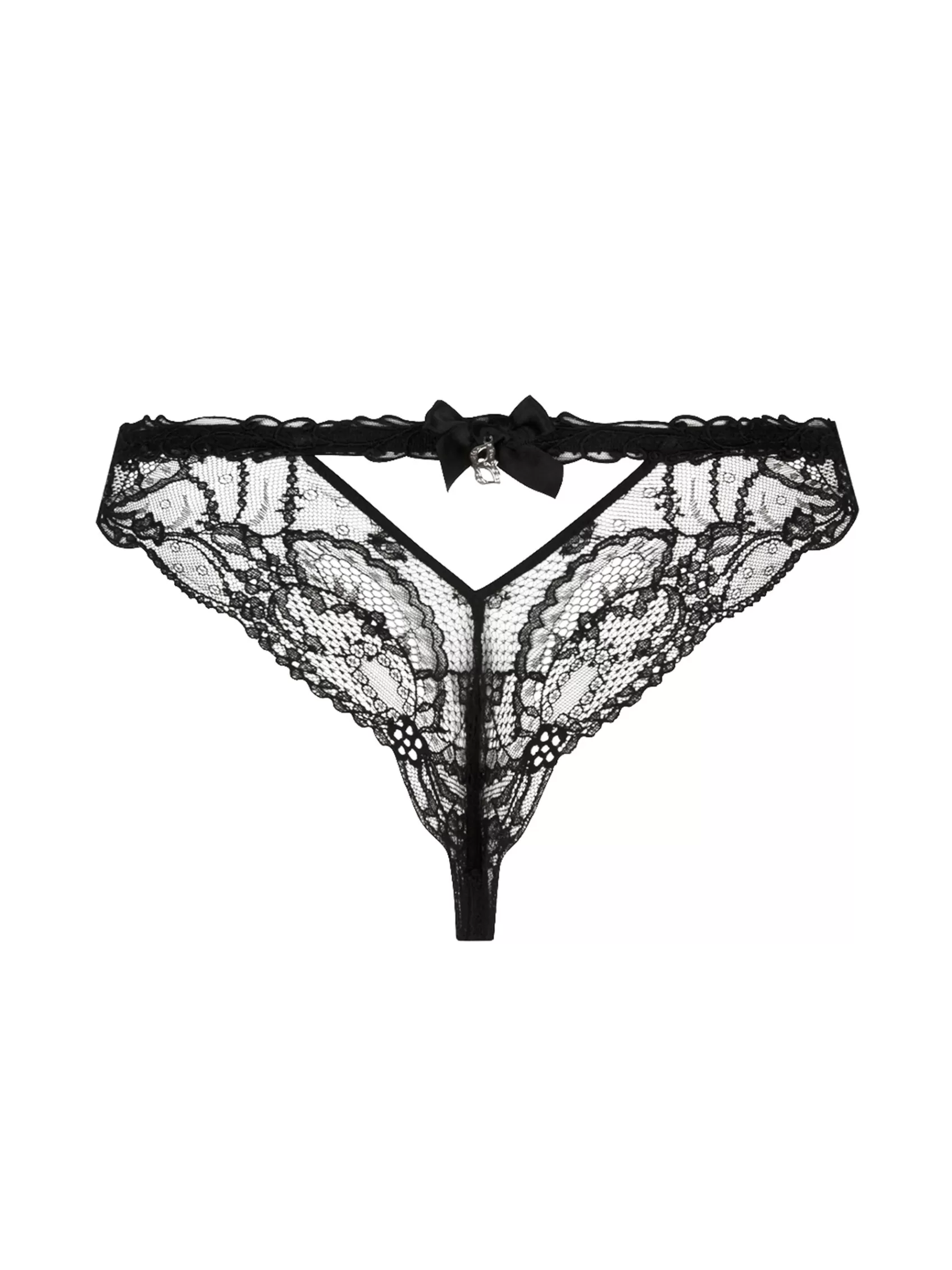 Lise Charmel Thongs & Tangas^SOIR DE VENISE Noir Diamant