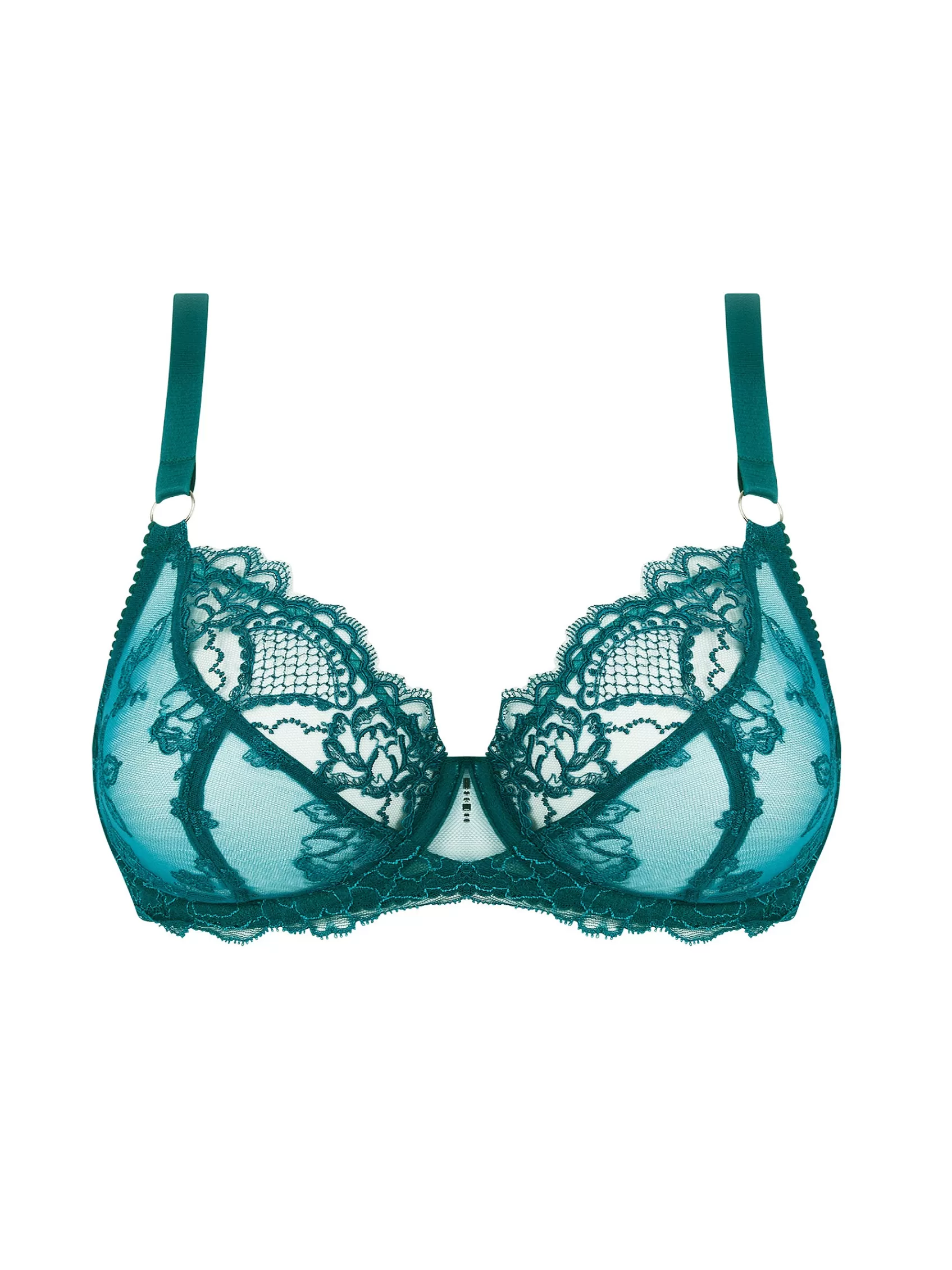 Lise Charmel E To H Cups | Demi-Cups^SUBLIME EN DENTELLE Vert Princesse